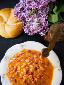 Polish “eagle” beans in Kenyan dish