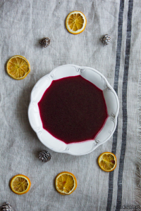 Traditional Polish red borscht